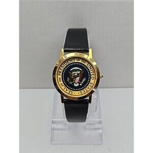 Image Watches Presidential Seal Gold Tone Quartz Unisex 34mm New Battery USA